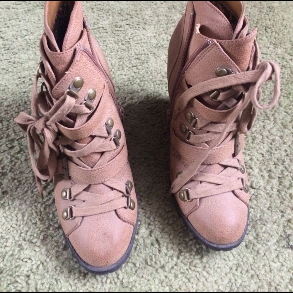 Wedge booties